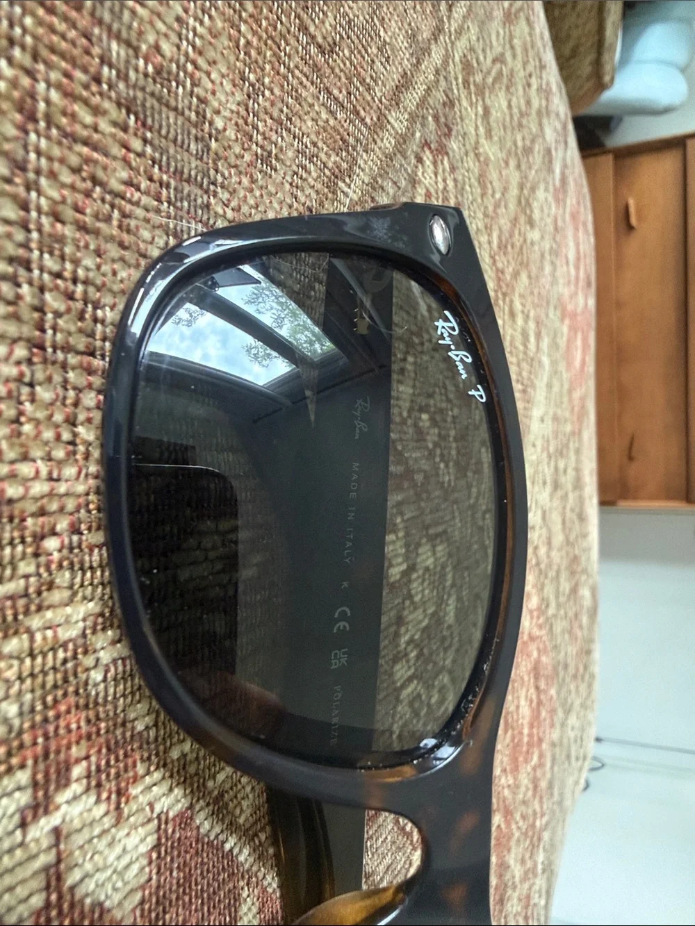 Ray-Ban Men’s Tortoiseshell Brown Sunglasses New Wayfarer